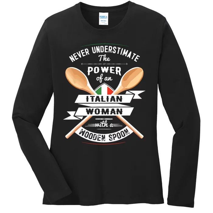 Italian Gift Shirts Funny Italy Ladies Long Sleeve Shirt