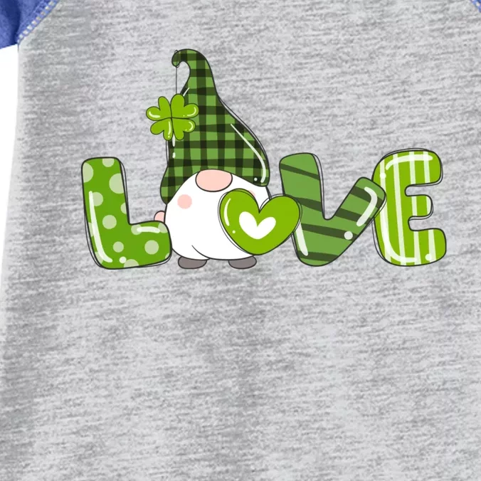 Irish Gnome Shamrock Heart Love St Patricks Day Cute Gift Infant Baby Jersey Bodysuit