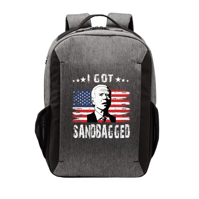 I Got Sandbagged Joe Biden Funny Quote Vector Backpack