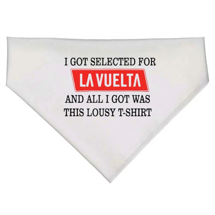 I Got Selected For La Vuelta And All I Got Was This Lousy USA-Made Doggie Bandana