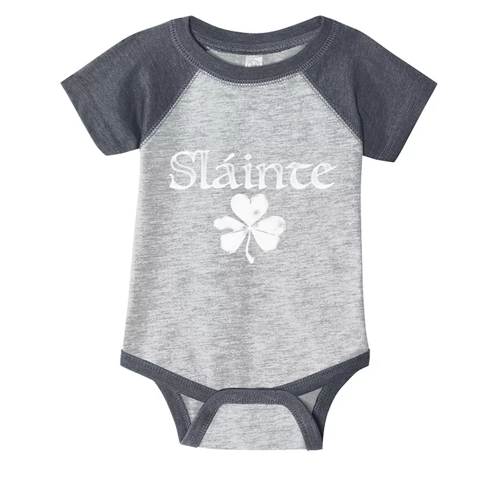 Irish Green Slainte Saint PaddyS Shamrock Good Health Infant Baby Jersey Bodysuit