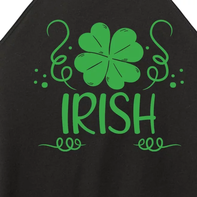 Irish Green Shamrocks St Patricks Day Women’s Perfect Tri Rocker Tank