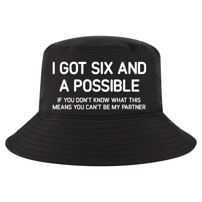 I Got Six And A Possible Spades Funny Jokes Sarcastic Cool Comfort Performance Bucket Hat