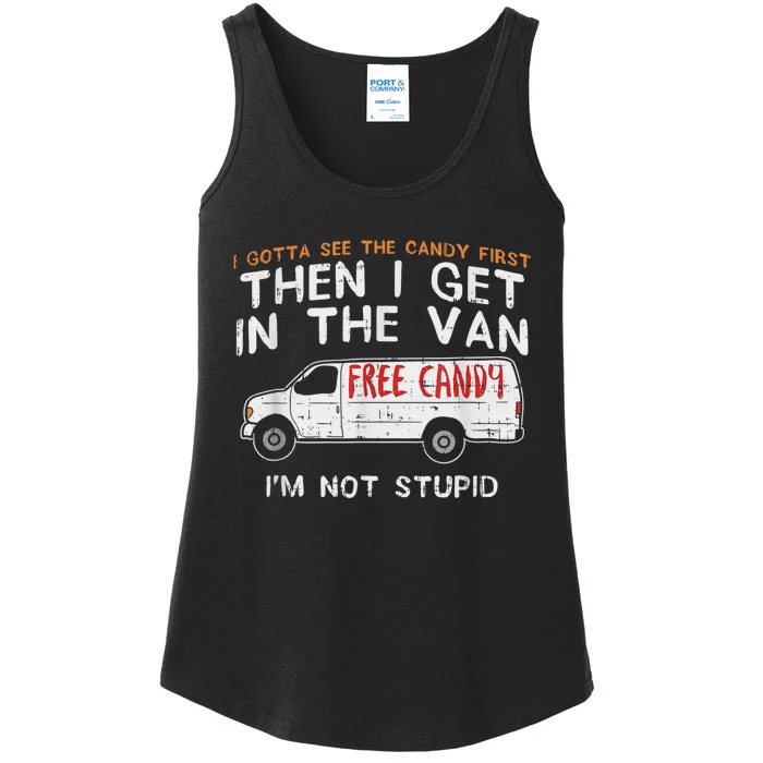 I Gotta See The Candy First Funny Adult Humor Ladies Essential Tank