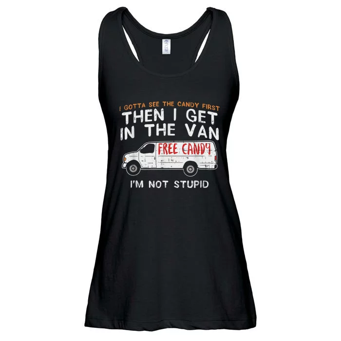 I Gotta See The Candy First Funny Adult Humor Ladies Essential Flowy Tank