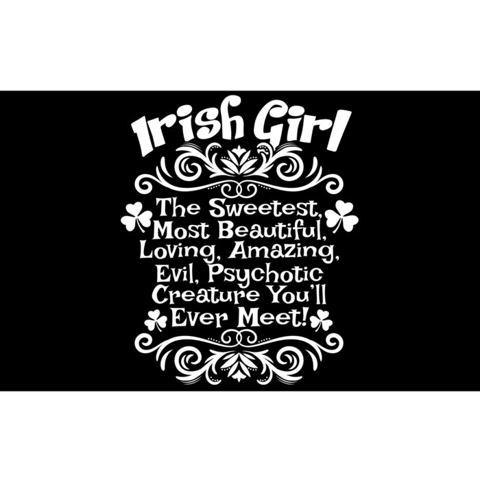 Irish Girl Sweetest Beautiful Loving St Patrick Day Gift Bumper Sticker