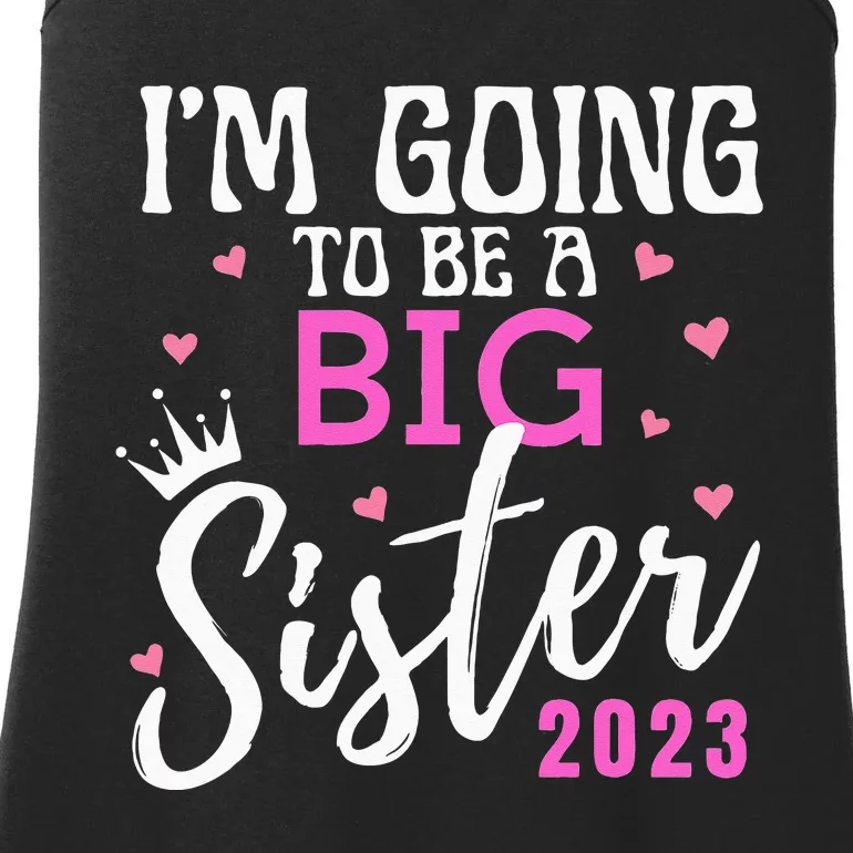 I'm Going To Be A Big Sister Pregnancy Announcement Promoted Ladies Essential Tank