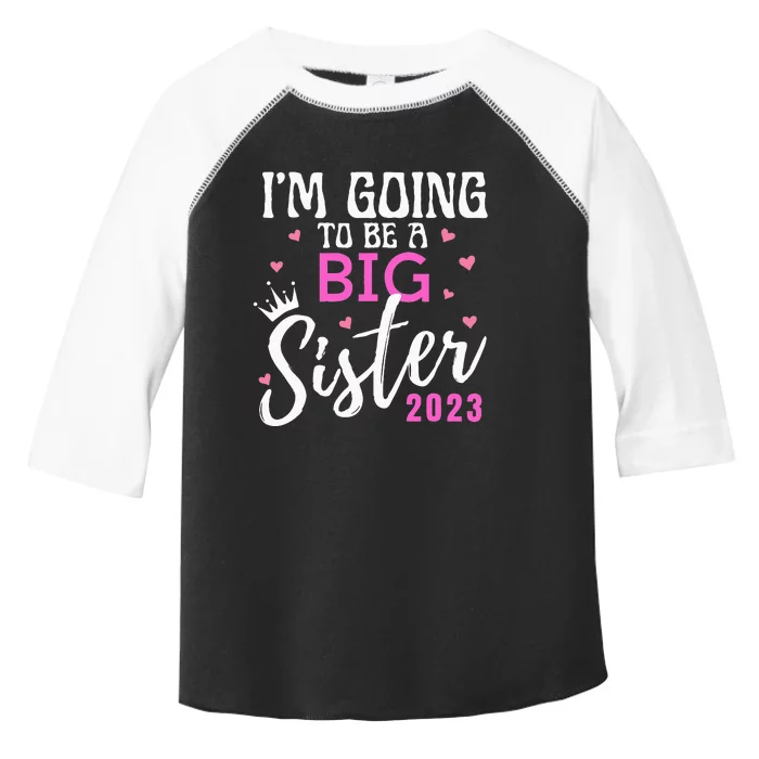 I'm Going To Be A Big Sister Pregnancy Announcement Promoted Toddler Fine Jersey T-Shirt