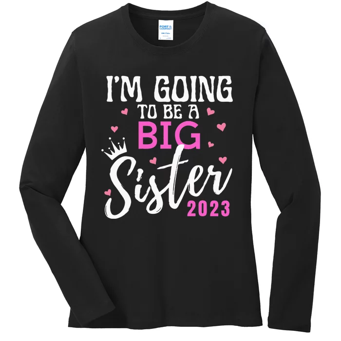 I'm Going To Be A Big Sister Pregnancy Announcement Promoted Ladies Long Sleeve Shirt