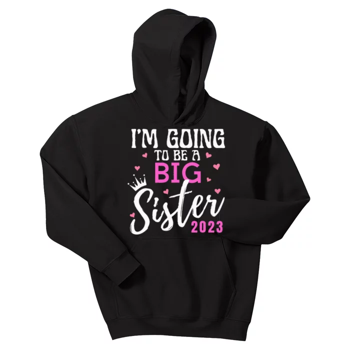 I'm Going To Be A Big Sister Pregnancy Announcement Promoted Kids Hoodie