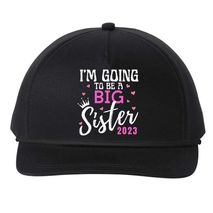 I'm Going To Be A Big Sister Pregnancy Announcement Promoted Snapback Five-Panel Rope Hat