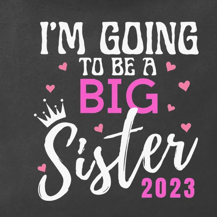 I'm Going To Be A Big Sister Pregnancy Announcement Promoted Zip Tote Bag