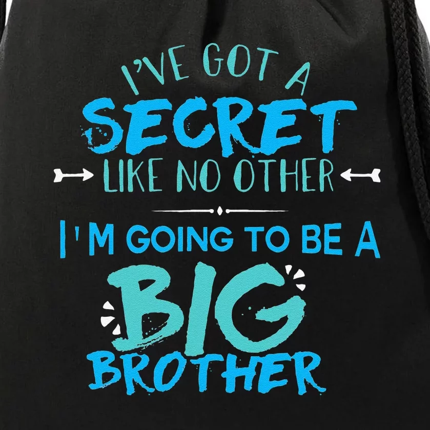 I'm Going To Be A Big Brother Pregnancy Reveal Drawstring Bag