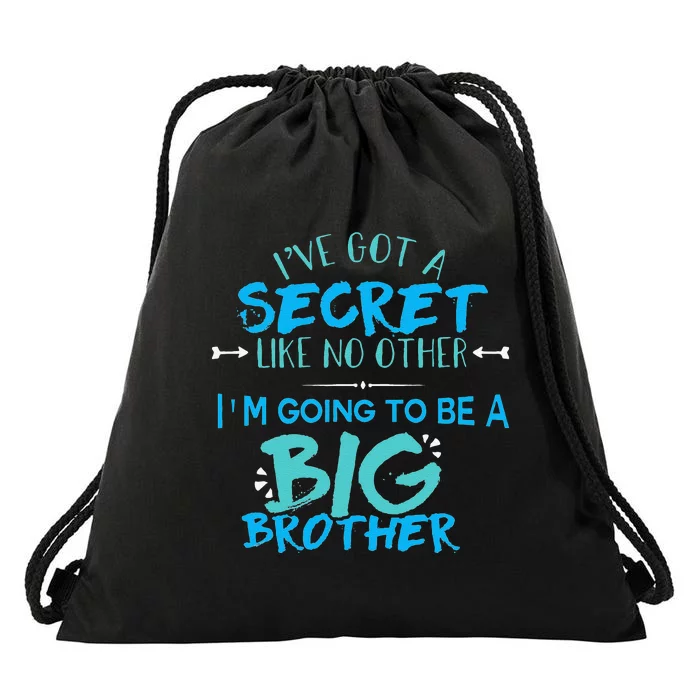 I'm Going To Be A Big Brother Pregnancy Reveal Drawstring Bag