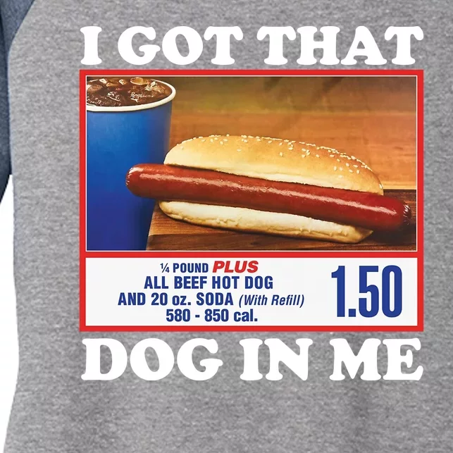 I Got That Dog In Me Costco Women's Tri-Blend 3/4-Sleeve Raglan Shirt