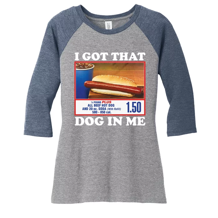 I Got That Dog In Me Costco Women's Tri-Blend 3/4-Sleeve Raglan Shirt