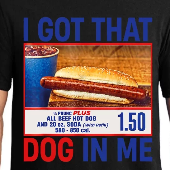 I Got That Dog In Me Funny Hotdogs Combo 4th Of July Dad Mom Pajama Set