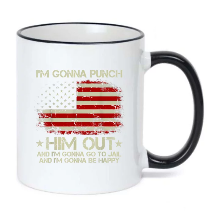 I'm Gonna Punch Him Out I'm Gonna Go To Jail Nancy Pelosi Black Color Changing Mug