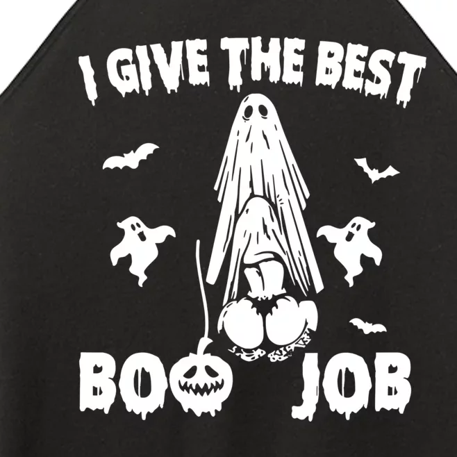 I Give The Best Boo Job Funny Joke Halloween Inappropriate Women’s Perfect Tri Rocker Tank