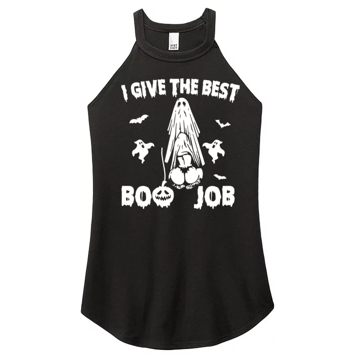 I Give The Best Boo Job Funny Joke Halloween Inappropriate Women’s Perfect Tri Rocker Tank