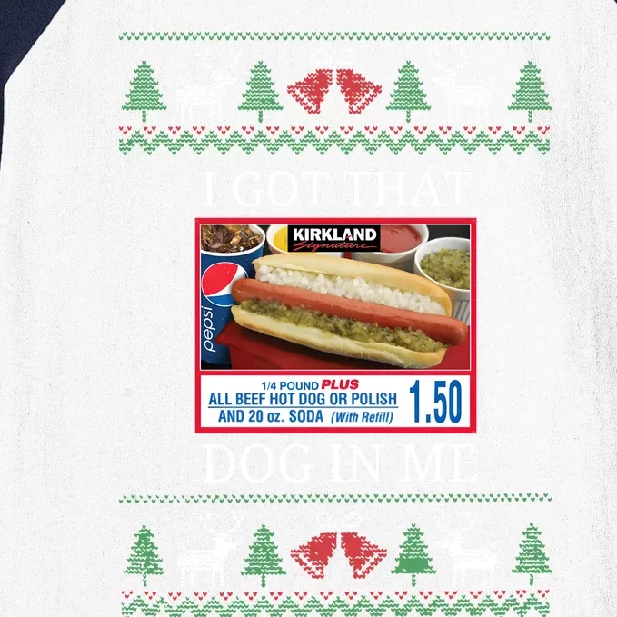 I Got That Dog In Me Ugly Christmas Sweater Costco Kirkland Signature Holiday Baseball Sleeve Shirt