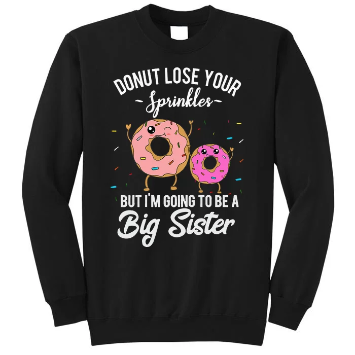 Im Going To Be A Big Sister Baby Announcement Donut Reveal Sweatshirt