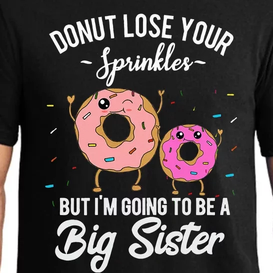 Im Going To Be A Big Sister Baby Announcement Donut Reveal Pajama Set