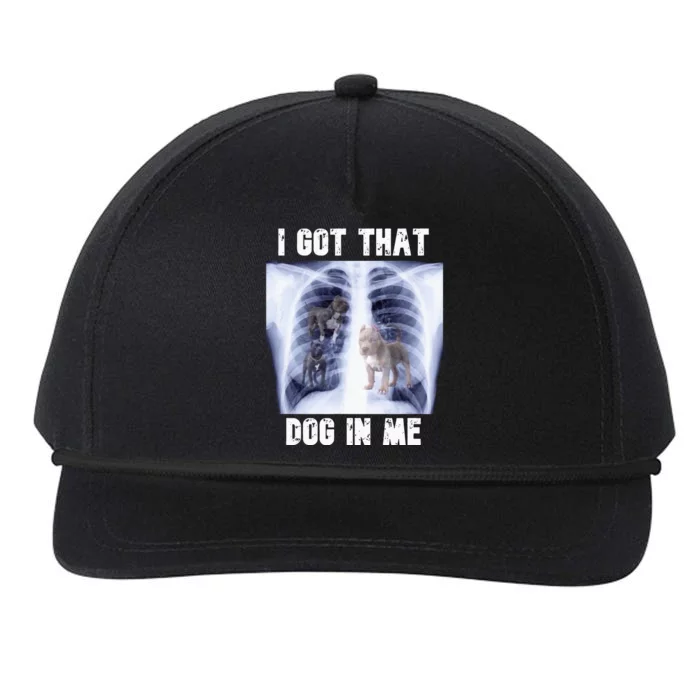 I Got That Dog In Me Xray Meme Snapback Five-Panel Rope Hat