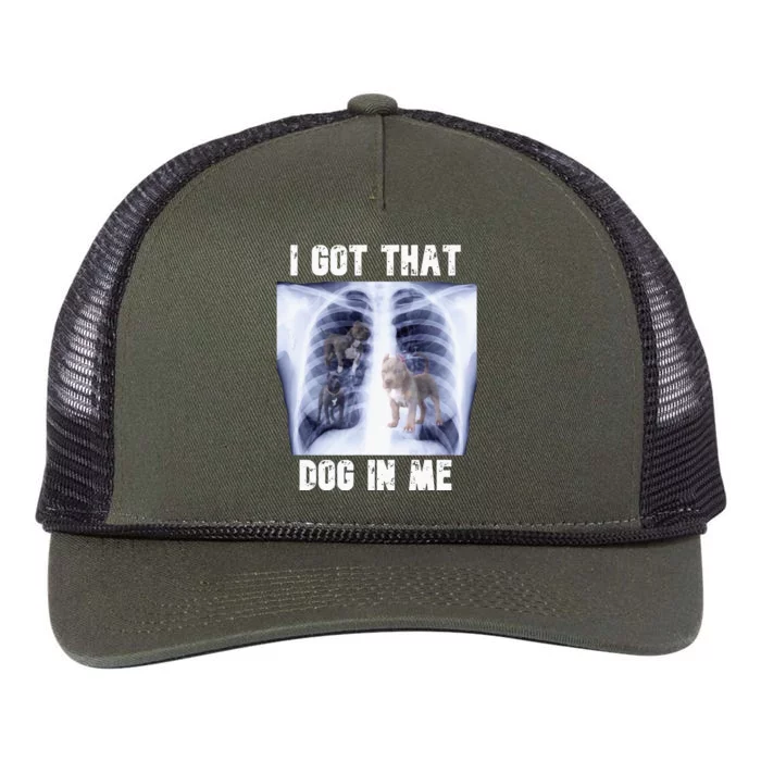 I Got That Dog In Me Xray Meme Retro Rope Trucker Hat Cap