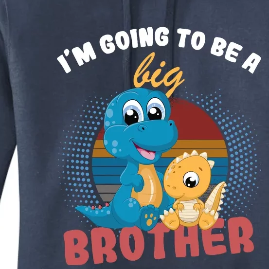 IM Going To Be A Big Brother 2024 Dinosaur Women's Pullover Hoodie