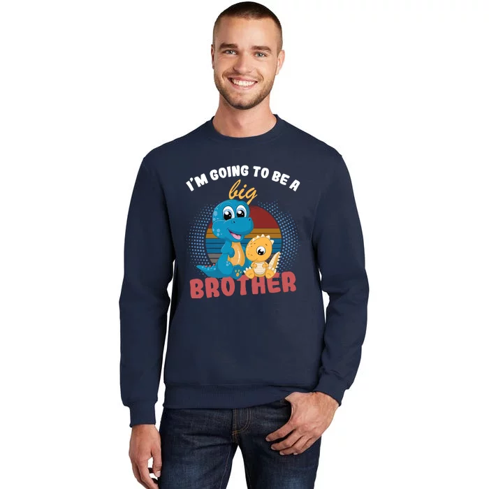 IM Going To Be A Big Brother 2024 Dinosaur Tall Sweatshirt