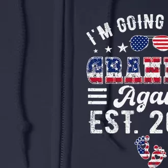 IM Going To Be Grandpa Again 2025 Pregnancy Announcement Full Zip Hoodie