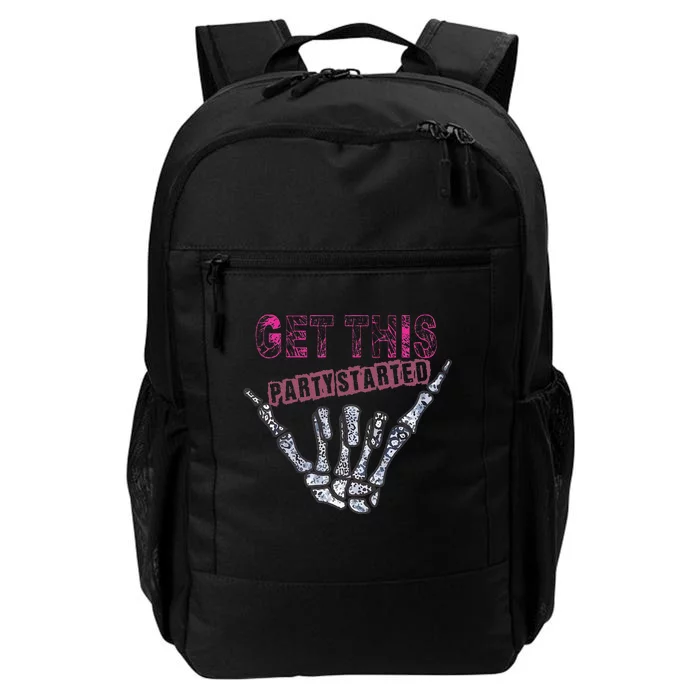 I Get This Party Started Skeleton Color Daily Commute Backpack