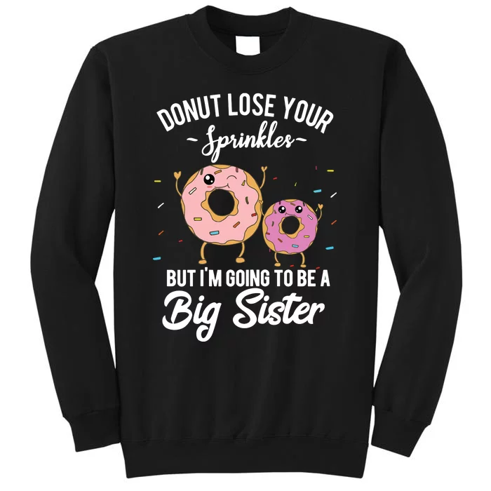 Im Going To Be A Big Sister Baby Announcement Donut Reveal Sweatshirt