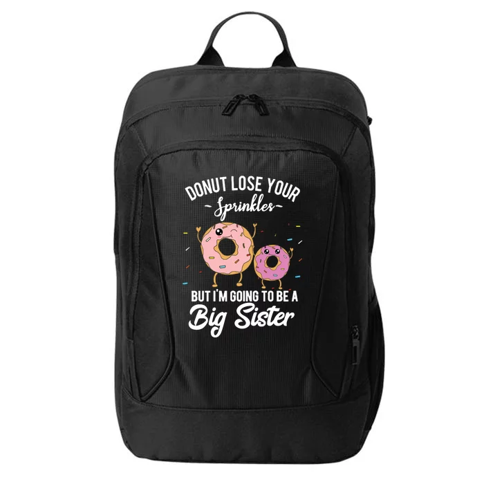 Im Going To Be A Big Sister Baby Announcement Donut Reveal City Backpack