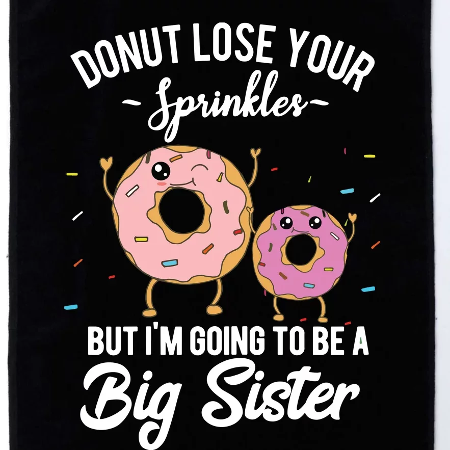 Im Going To Be A Big Sister Baby Announcement Donut Reveal Platinum Collection Golf Towel