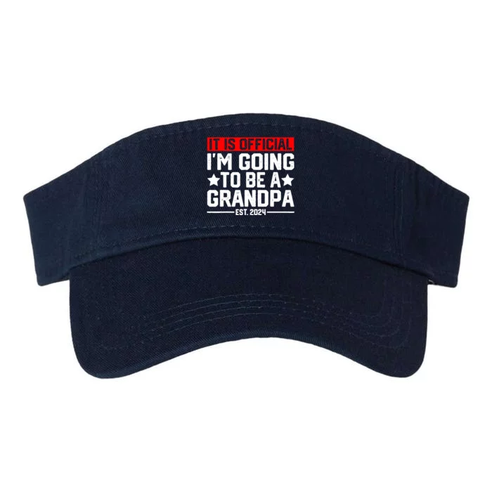 IM Going To Be A Grandpa 2024 New Grandpa Valucap Bio-Washed Visor