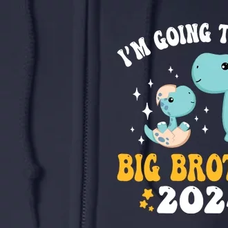 IM Going To Be A Big Brother 2024 Announcement Dinosaur Full Zip Hoodie