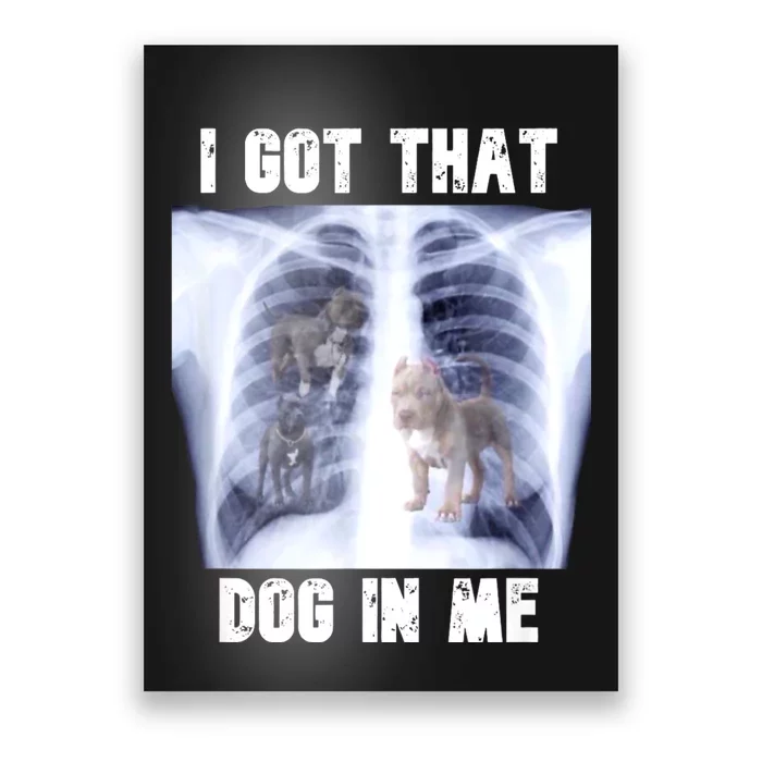 I Got That Dog In Me Xray Meme Poster