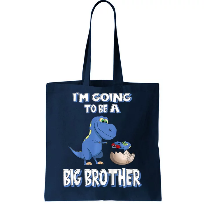 I'm Going To Be A Big Brother Dinosaur Tote Bag