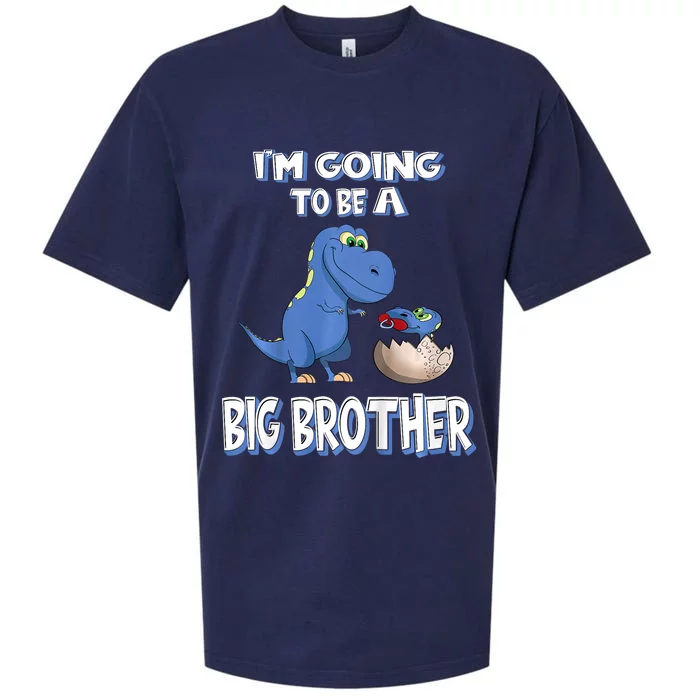 I'm Going To Be A Big Brother Dinosaur Sueded Cloud Jersey T-Shirt