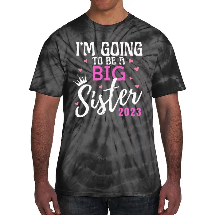 Im Going To Be A Big Sister Pregnancy Announcement Promoted Tie-Dye T-Shirt