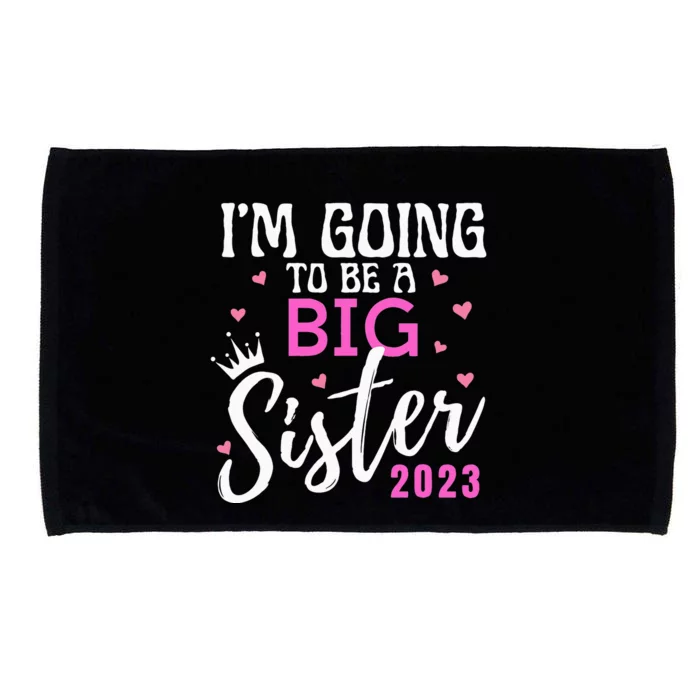 Im Going To Be A Big Sister Pregnancy Announcement Promoted Microfiber Hand Towel