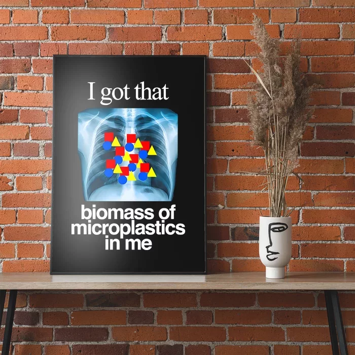 I Got That Biomass Of Microplastics In Me Poster