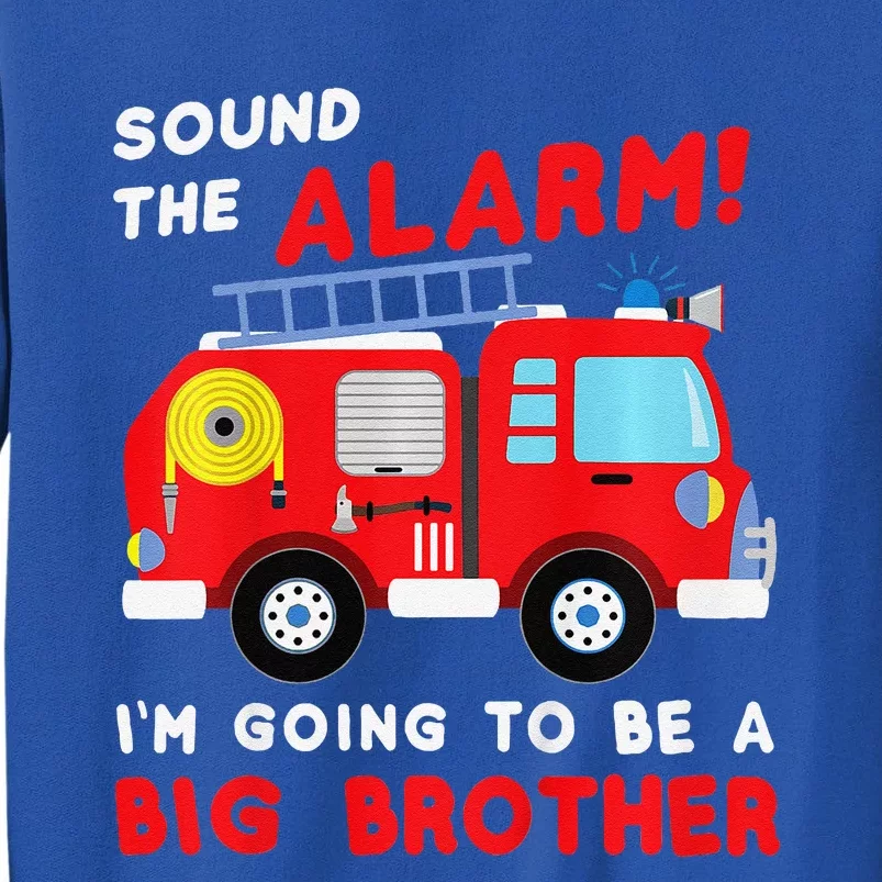 Im Going To Be A Big Brother Firetruck Baby Reveal Sweatshirt