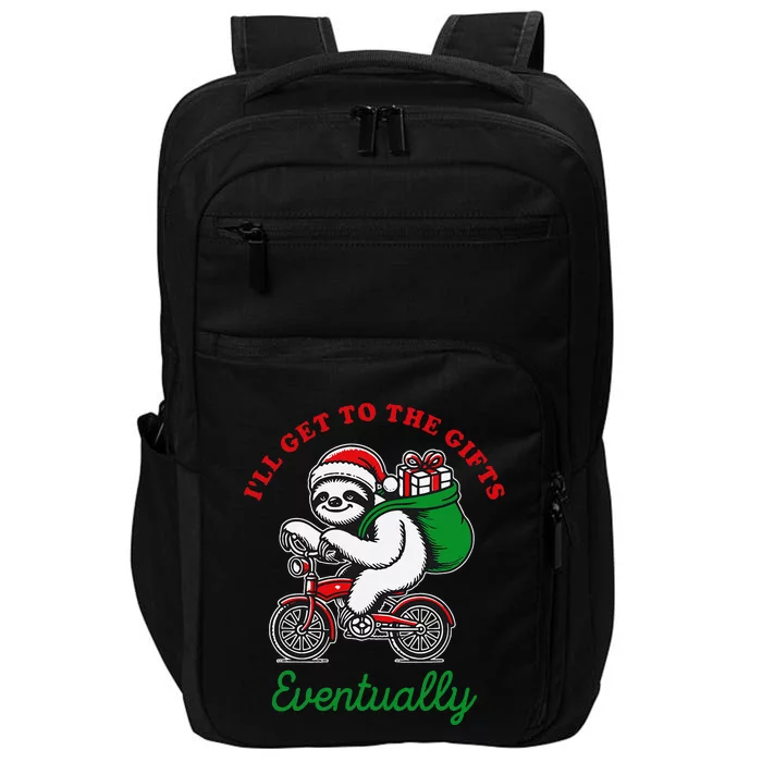 ILl Get To The Gifts Eventually Funny Christmas Animals Impact Tech Backpack