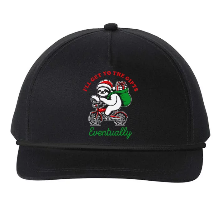 ILl Get To The Gifts Eventually Funny Christmas Animals Snapback Five-Panel Rope Hat