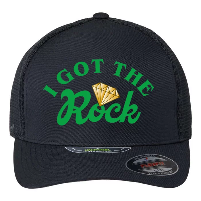 I Got The Rock Bachelorette Party Funny St Patricks Day Flexfit Unipanel Trucker Cap