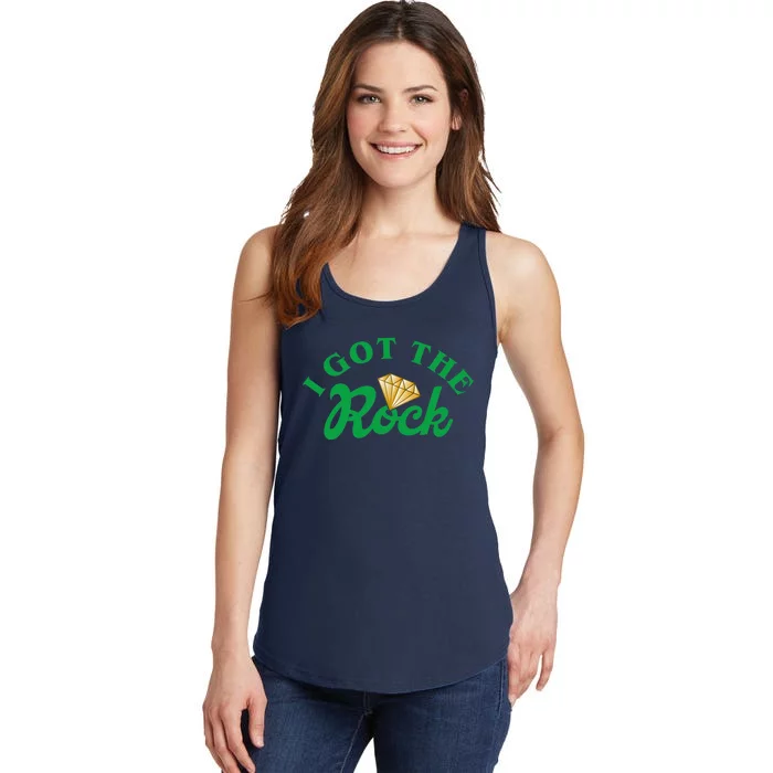 I Got The Rock Bachelorette Party Funny St Patricks Day Ladies Essential Tank