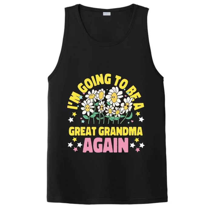 IM Going To Be A Great Grandma Again Performance Tank